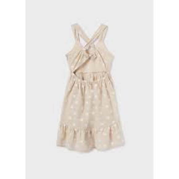 Mayoral Cream Ruffled High-Low Sundress - Picture 2 of 3